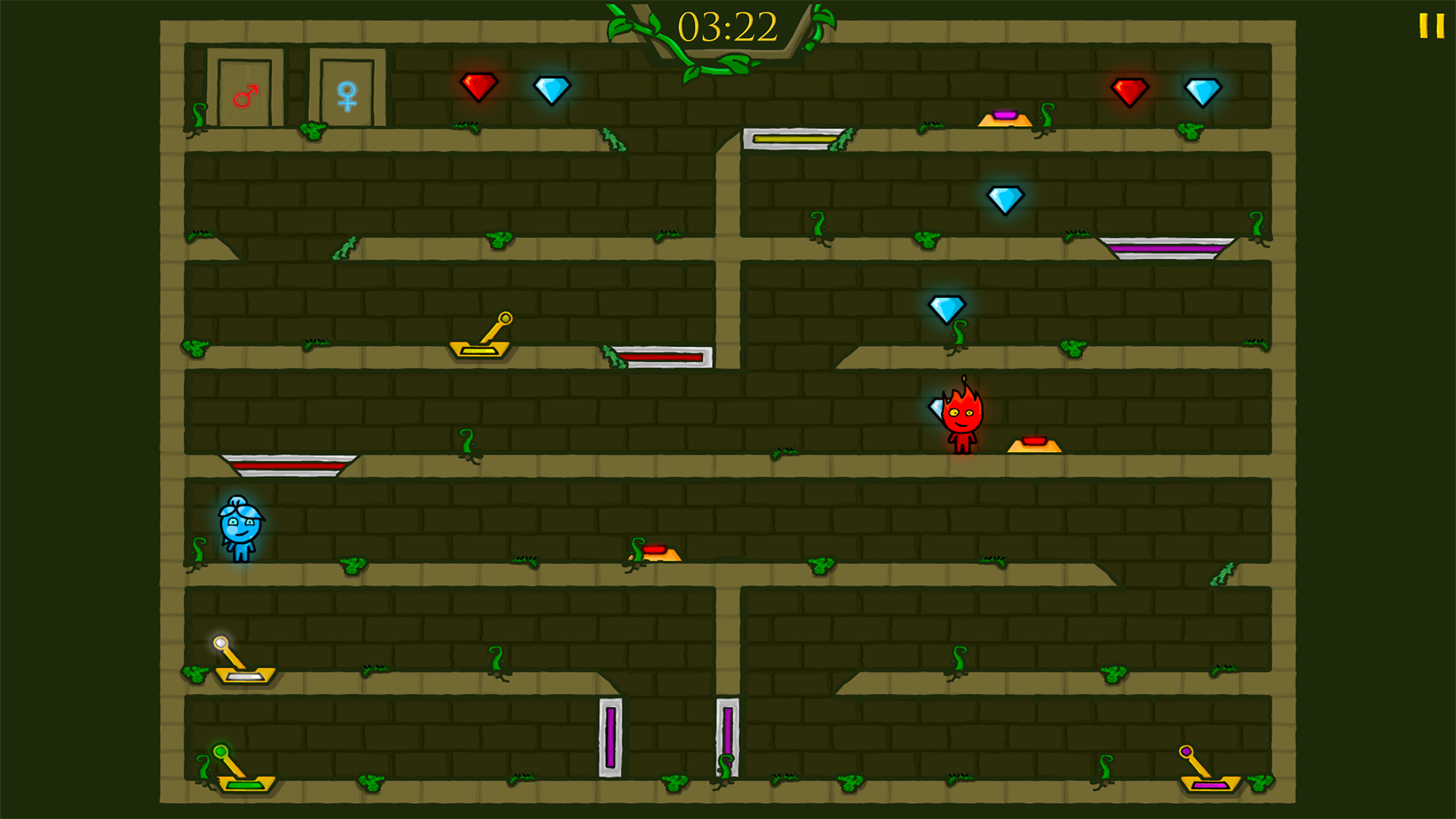 Fireboy & Watergirl 1 in The Forest Temple screenshot 2