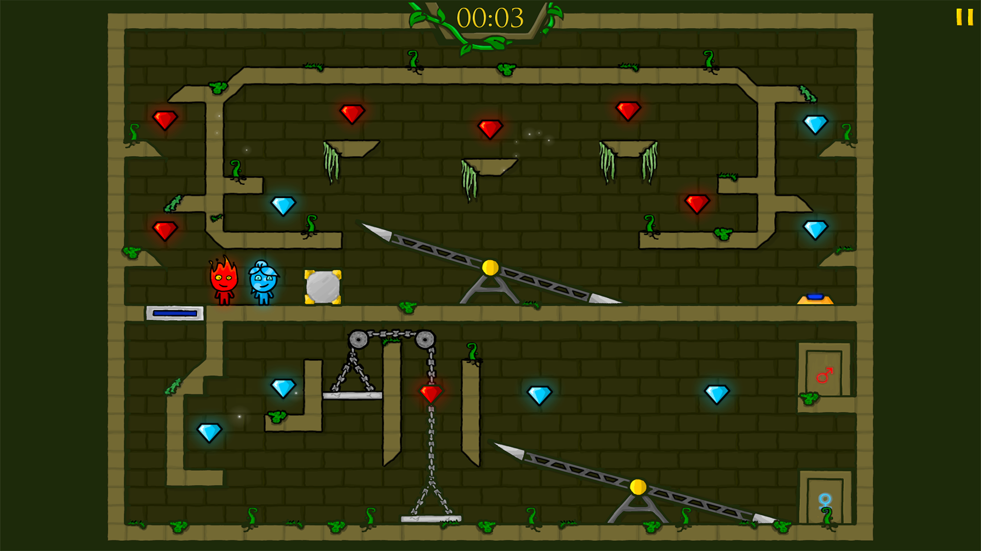 Fireboy & Watergirl 1 in The Forest Temple screenshot 3